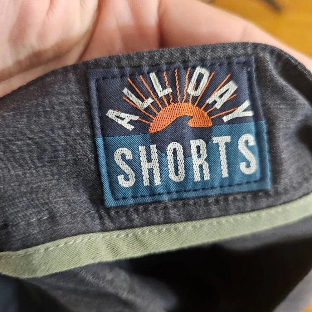 Faherty Mens Charcoal Gray All Day Shorts Size 30 9 Inch Inseam Stretch